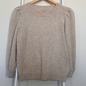 Antonio Melani 100% Cashmere Biege Lightweight Sweater - Size M